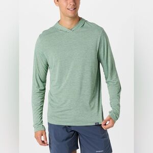 Patagonia Men’s Capilene Cool Daily Hoodie Elwood Green UPF 50+ Size MEDIUM